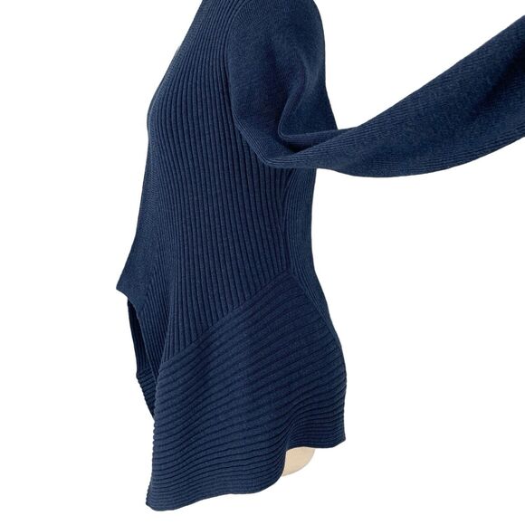 Eileen Fisher Merino Wool Ribbed Cardigan Sweater Small - Picture 4 of 10